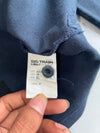 Big Train Original Brand Long Sleeve Polo Navy Tiger Graphic (2Xl)