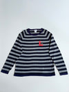 Lacoste Striped Logo Patch Long-Sleeve Knit Sweater(2XL)
