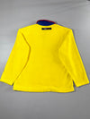 Vintage Tommy Hilfiger Yellow Fleece Quarter Zip Pullover (XL)