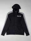 Puma Colorblock Full-Zip Hoodie – Black & Heather Grey (M)