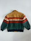 Vintage Southwestern Aztec Suede Leather Jacket (M/L)