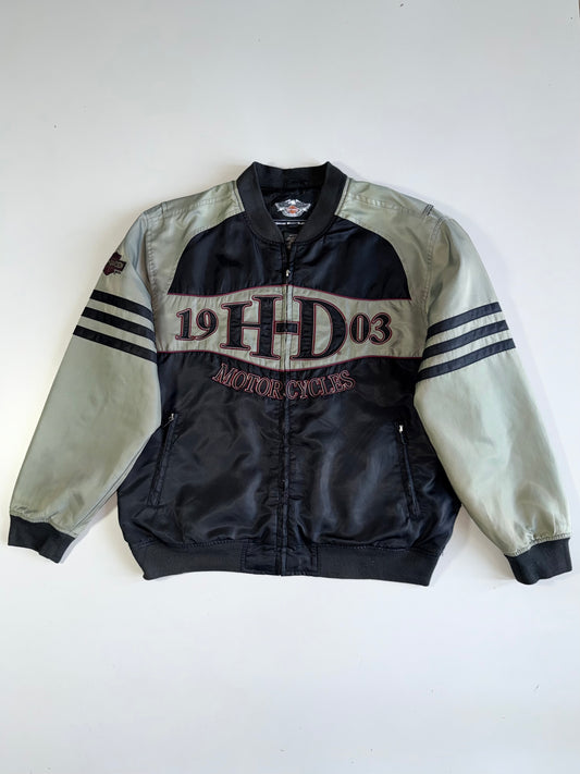 !        Vintage Harley-Davidson 1903 Legendary Motorcycles Bomber Jacket (XL/2XL)