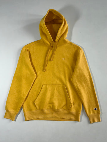 Champion Mustard Yellow Tonal Logo Hoodie (L)