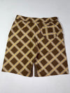 Vintage Nike Brown Plaid Dri-Fit Tennis Shorts (W:38) (L:25.5)