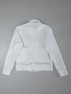 Adidas White Track Jacket – Full-Zip, Black 3-Stripes (S)