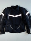 Dririder Air-Flow Mesh Motorcycle Jacket Black/Grey, Reflective Panels, CE Armour Padded (M)