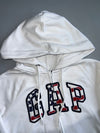 Gap Full Zip USA Flag Logo Hoodie (S)