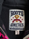 Roots Canada | Black Pink Script Zip Hoodie | (S)