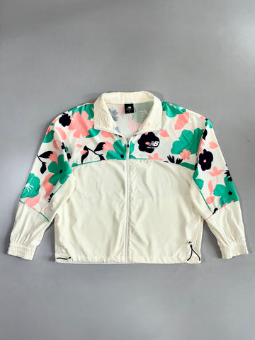 New Balance Floral Print Windbreaker Track Jacket (M)