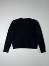 Ami Paris Ami de Coeur Black Crewneck Sweater – Red Heart Logo (XS)