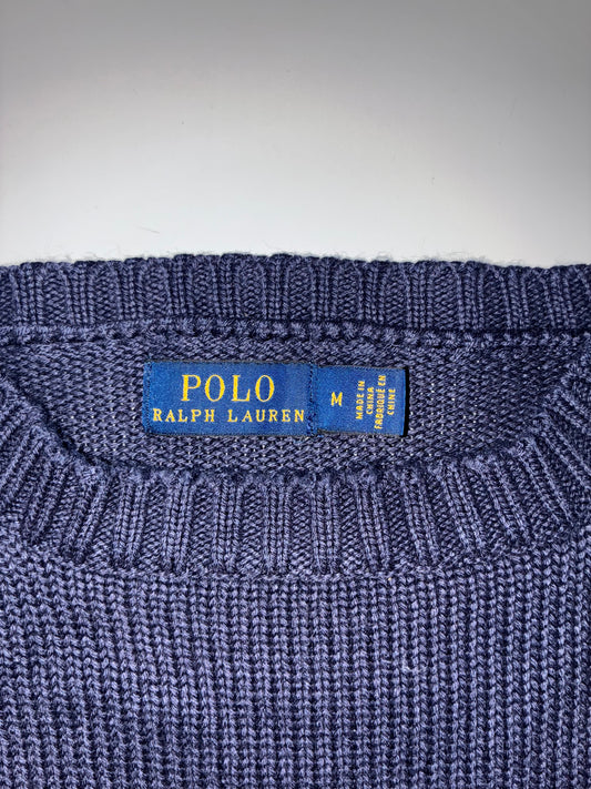 Polo Ralph Lauren Puerto Rico Flag Navy Knit Sweater (XL)