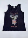 Vintage Fruit of the Loom | Support 81 Wales Biker Graphic Tank (S/M)