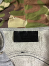 Philipp Plein Homme Grey Zip-Up Hoodie with Camo-Lined Hood & Studded Patch (L)