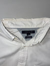 Tommy Hilfiger Short Sleeve Button-Up Shirt - White, Custom Fit (XL)