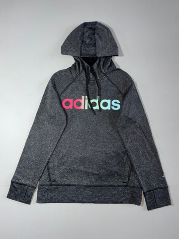 Adidas Climawarm Grey Hoodie Colorblock Logo (S)