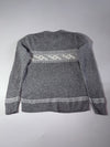 Carhartt Grey Nordic Pattern Knit Crewneck Sweater (M/L)