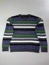 Tommy Hilfiger Cotton Cashmere Striped Sweater – Grey Multi Stripe (XL)