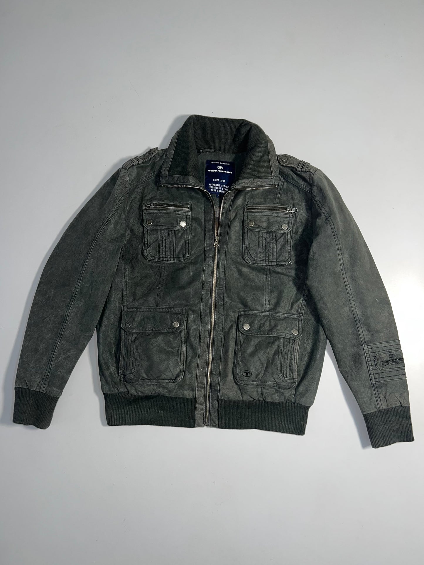 ZSuper Premium Tom Tailor RARE Original Leather Jacket (L)