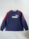 Puma Red Panel Navy Sweatshirt (2XL)