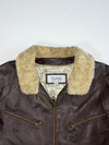 Wilsons Premium Original (Furr Collar) Bomber Leather Jacket (2XL)
