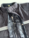 Advanced Experience Black Textile Motorcycle Jacket – Reflective Stripes, Cargo Pockets Padded (XL)