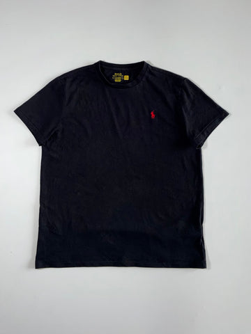 Polo Ralph Lauren Black Crew Neck Tee – Red Pony (L)