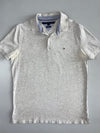 Tommy Hilfiger Vintage Light Grey Slim Fit Polo T-Shirt (L)