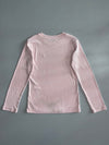 Tommy Hilfiger Light Pink 100% Cotton Long Sleeve Crewneck Tee Flag Logo | Made in India Size (XS)