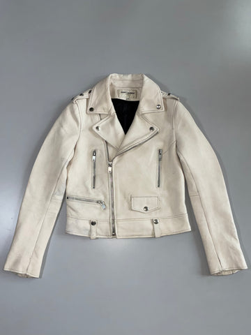 Saint Laurent Paris Premium Original Leather Jacket (XS)