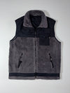 National Geographic Sherpa Fleece Vest – Grey/Black (M)
