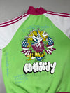 Vintage Ed Hardy Lime Green Graphic Track Jacket (XL)