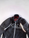 FLM Racing Technology Cordura Softshell Motorcycle Jacket – Black / Grey Padded (L)
