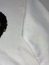 Tommy Hilfiger White Crewneck Sweatshirt – Scribble Heart Graphic (S)