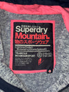 Superdry Mountain Fuji Storm Hybrid Fleece Zip Hoodie – Grey/Navy (S)