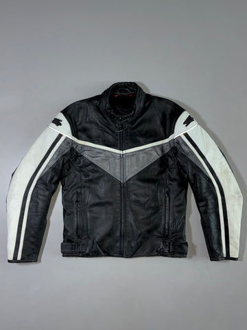 Spyke Black-White-Grey Racing Jacket (S/M)