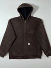 Carhartt Brown Zip-Up Hoodie – Mesh-Liner (XL)