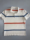 Lacoste | Multi-Stripe Piqué Polo | White, Blue & Red (M)