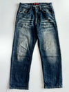Sheng Yue Han Dragon Embroidered Baggy Jeans(W:30 |L:37)