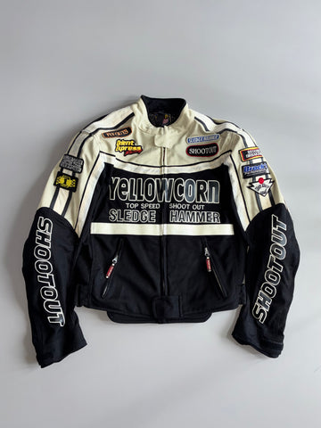 Yellowcorn “Black Running Project” Racing Jacket Multi-Patch (PADDED) (M/L)