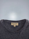 Burberry London Charcoal Long-Sleeve Tee  Red Equestrian Knight Logo (M)