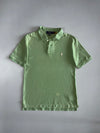 Polo Ralph Lauren Custom Fit Pique Polo Shirt — Mint Green with Pink Pony (S)