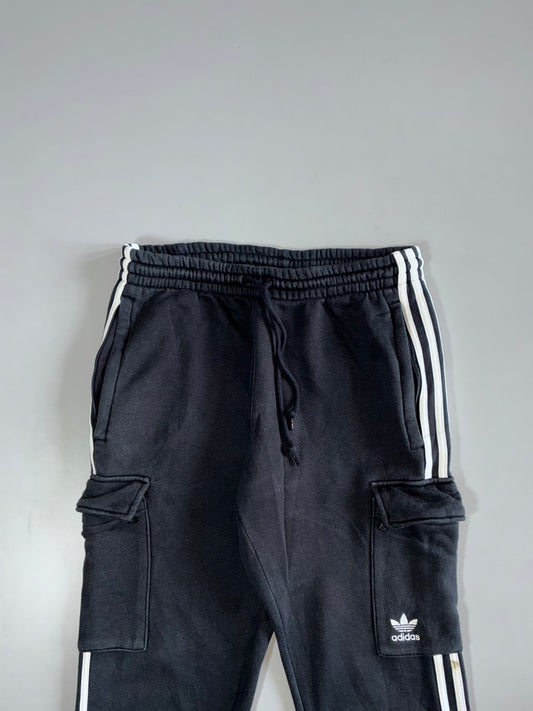 Adidas Black Cargo Fleece Joggers (W:30|L:39)
