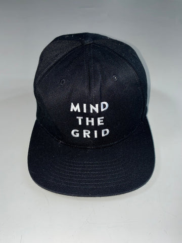 Vintage Flexfit Black Mind The Grid Snapback Cap (Adjustable)
