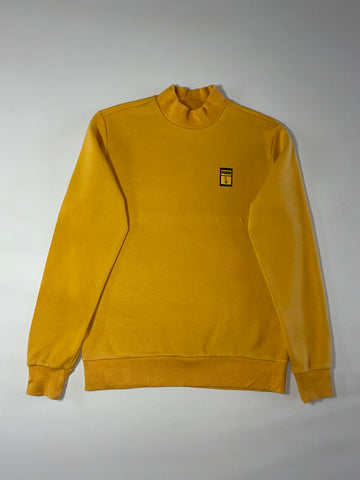 Puma Mock Neck Sweatshirt – Mustard Yellow (S)