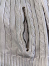 Lauren Ralph Lauren White Cable Knit Full-Zip Sweater Women’s(M)