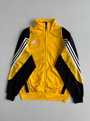 Vintage Adidas Yellow & Black Panelled Track Jacket (XL)