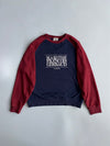 Marithe Francois Girbaud | Navy Maroon Colorblock Sweatshirt | (L/XL)