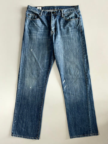 Lacoste Blue Distressed Straight Denim (W:36|L:44)
