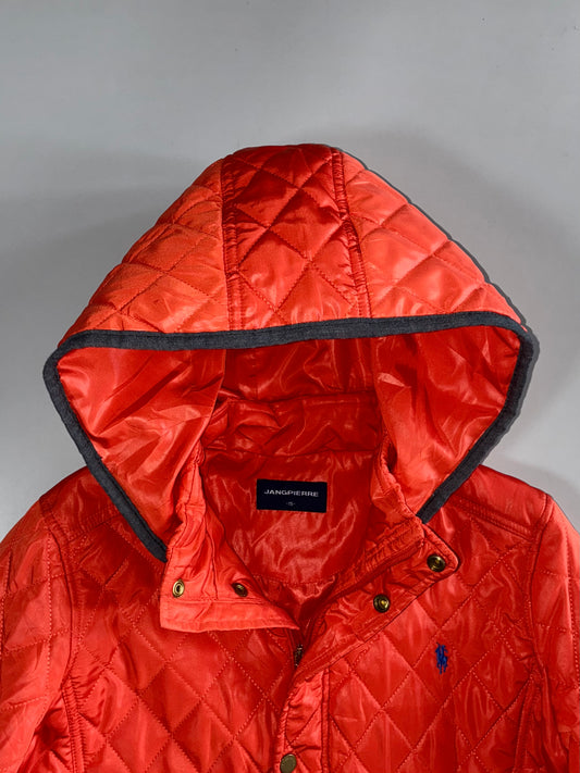 Jangpierre Quilted Hooded Bomber Jacket (S)
