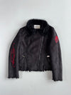 Ed Hardy by Christian Audigier Y2K Black Faux Shearling Biker Jacket Women’s (S)